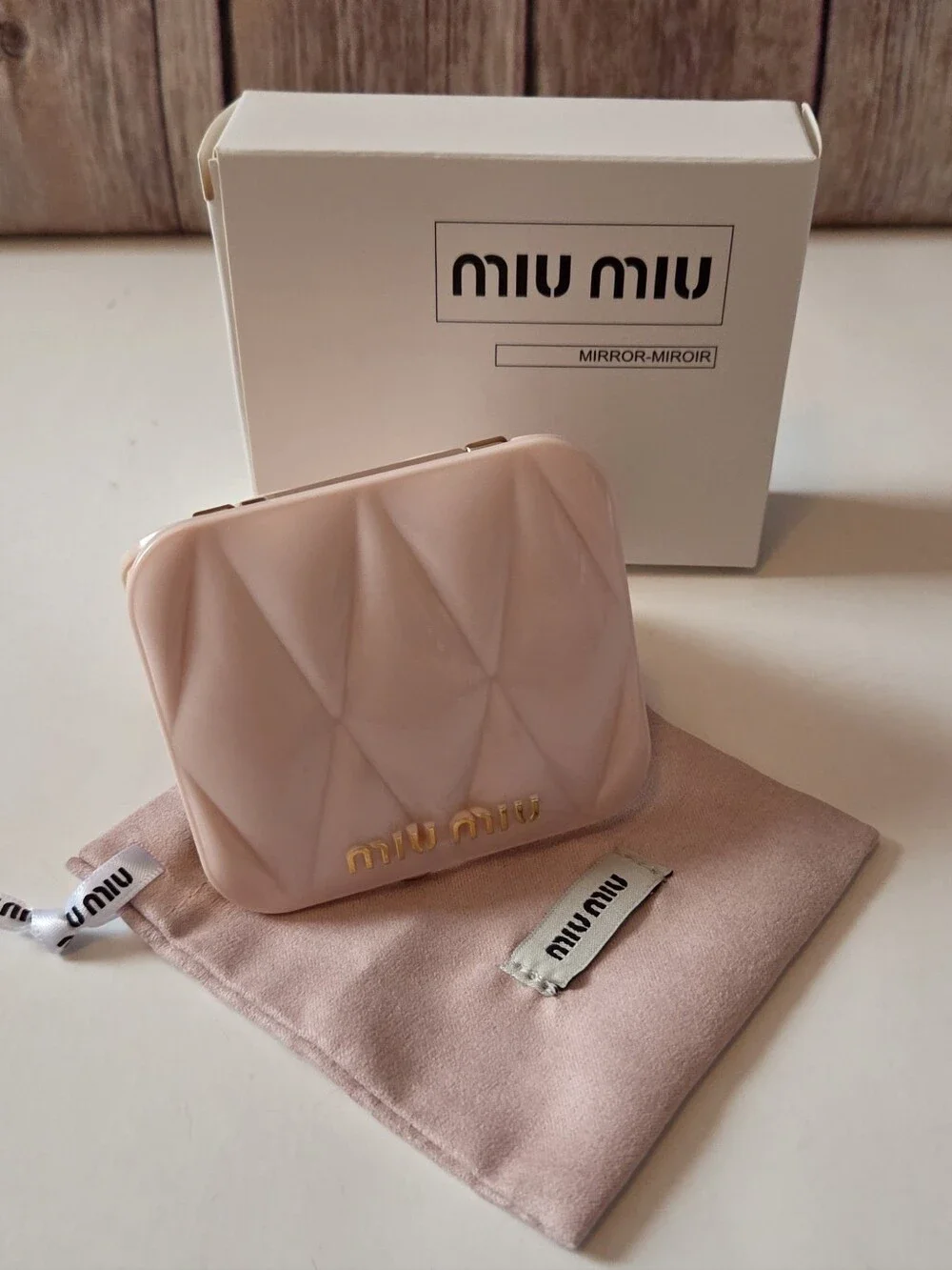 Miu Miu Compact Mirror NIB Dust Bag Included